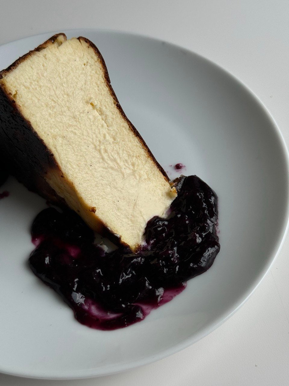 Vanilla Basque cheesecake technical recipe card preview